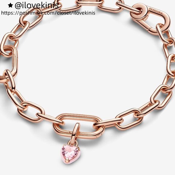 Pandora Pandora ME Pink Chakra Heart Mini Dangle Charm - Picture 3 of 4